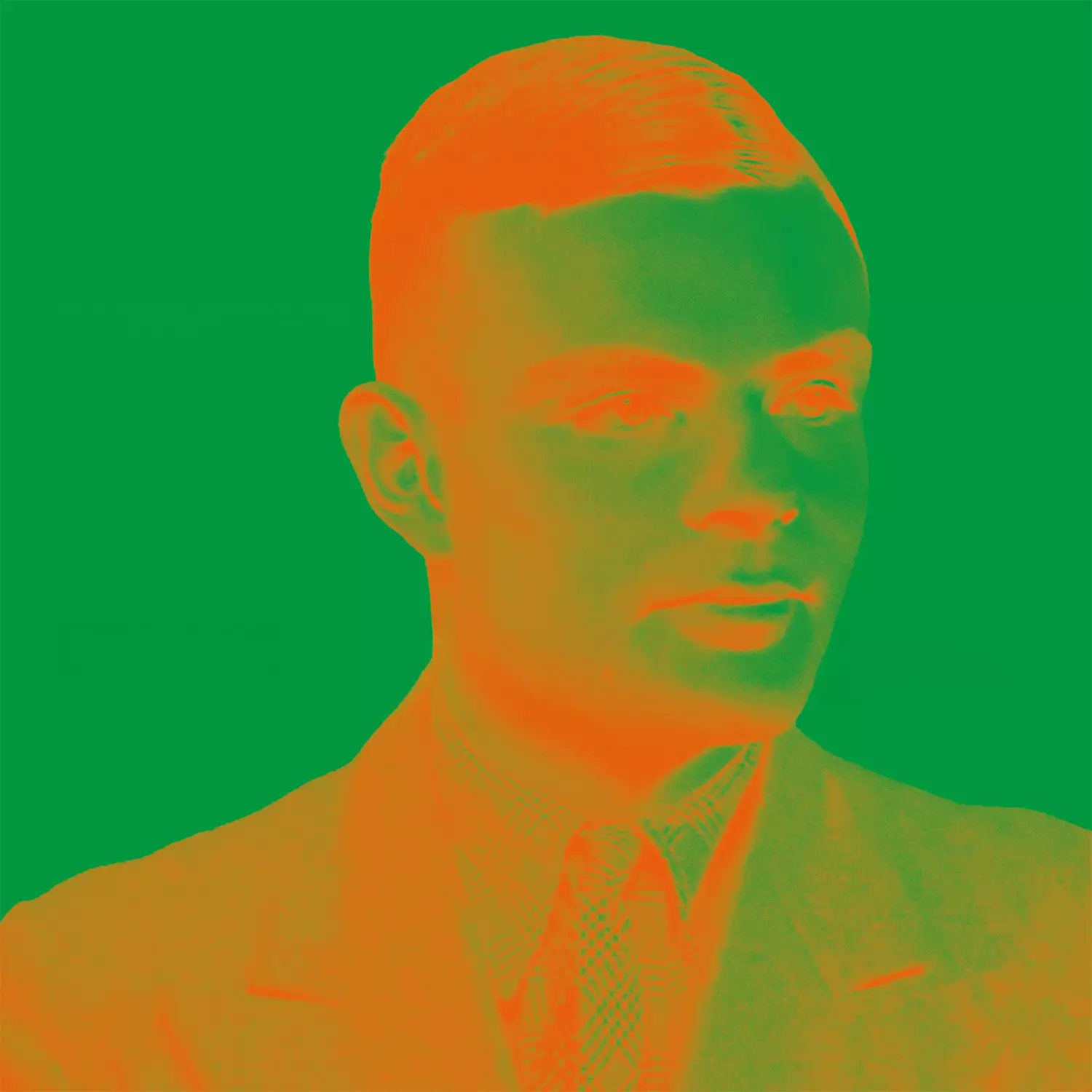 Alan Turing on the sleeve of the Pet Shop Boys album 'The Man From The Future'.